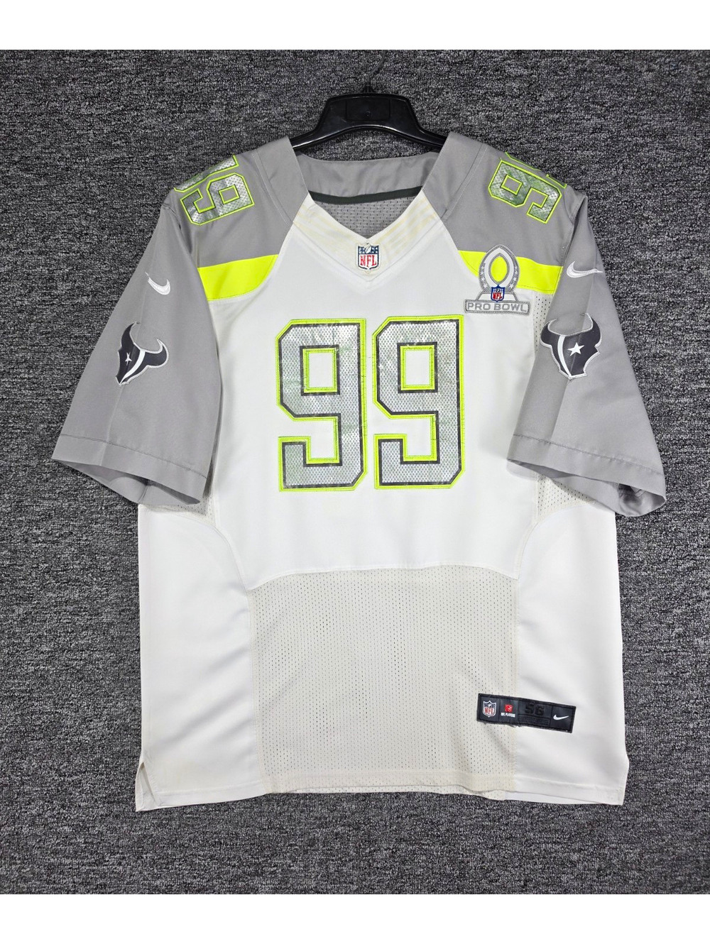 Nike Houston Texans J.J. Watt #99 NFL Pro Bowl On Field Jersey Mens 56 White